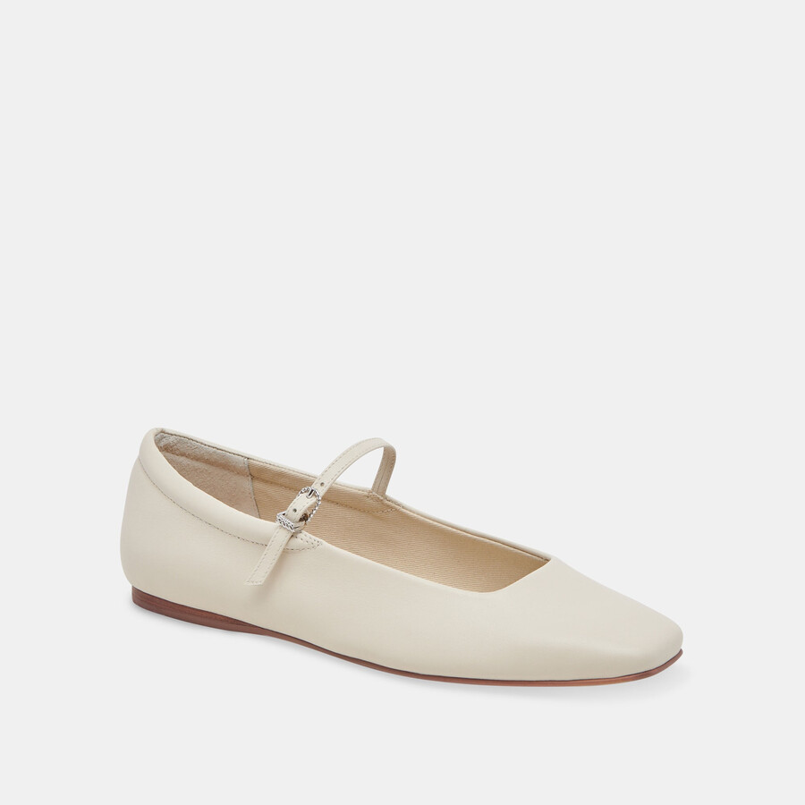 ballerine reyes in pelle avorio