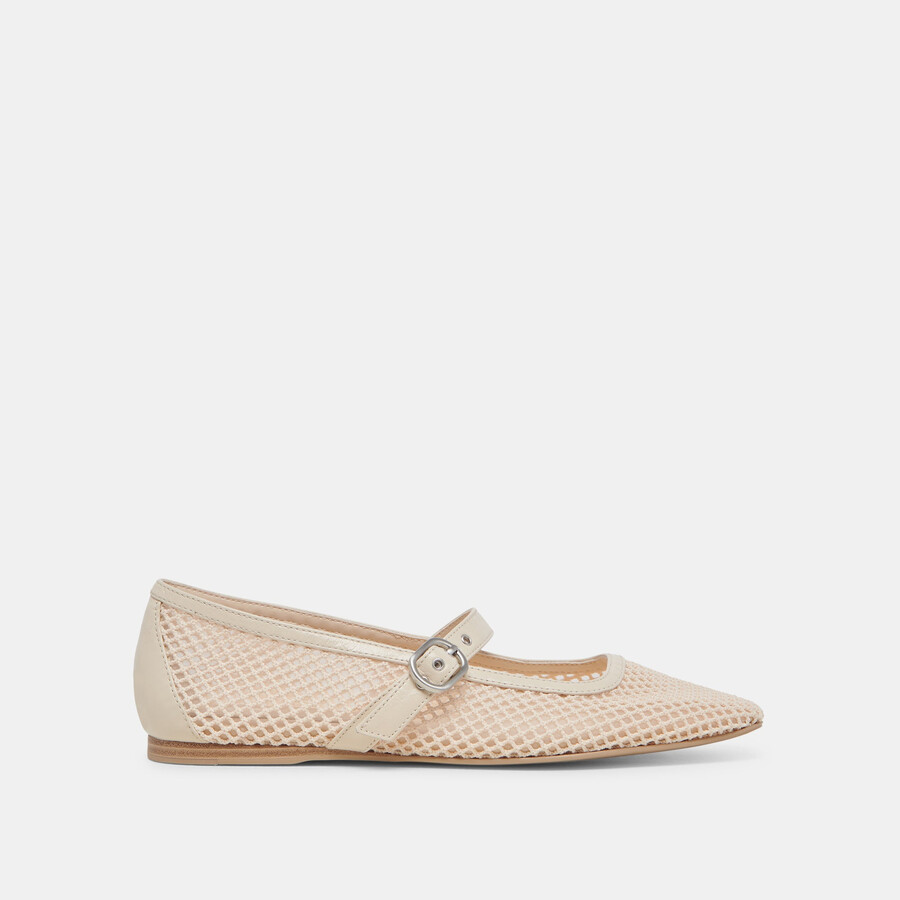 ballerine rodni mesh creme in maglia intrecciata