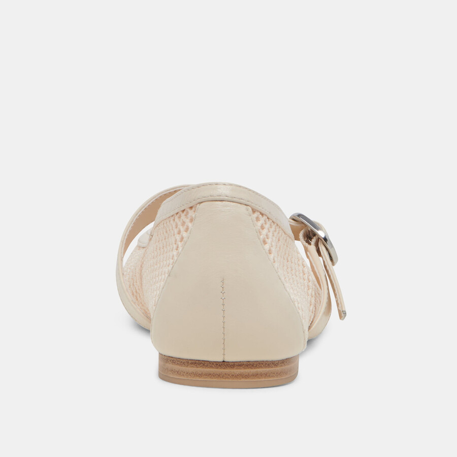 ballerine rodni mesh creme in maglia intrecciata