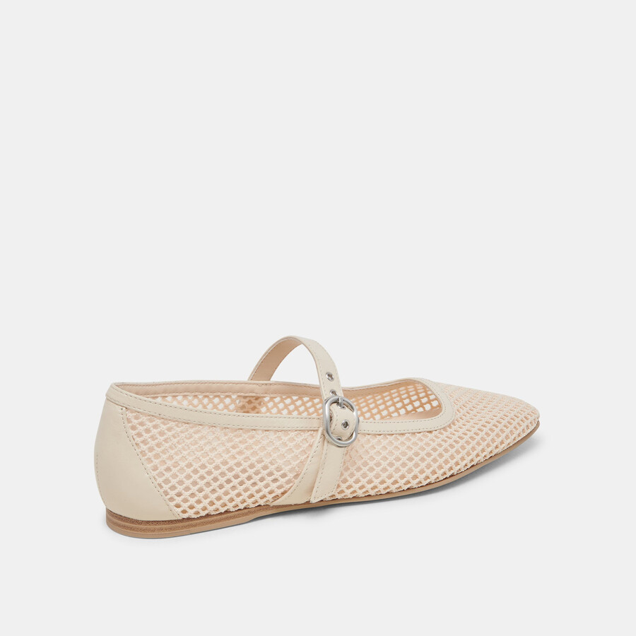 ballerine rodni mesh creme in maglia intrecciata