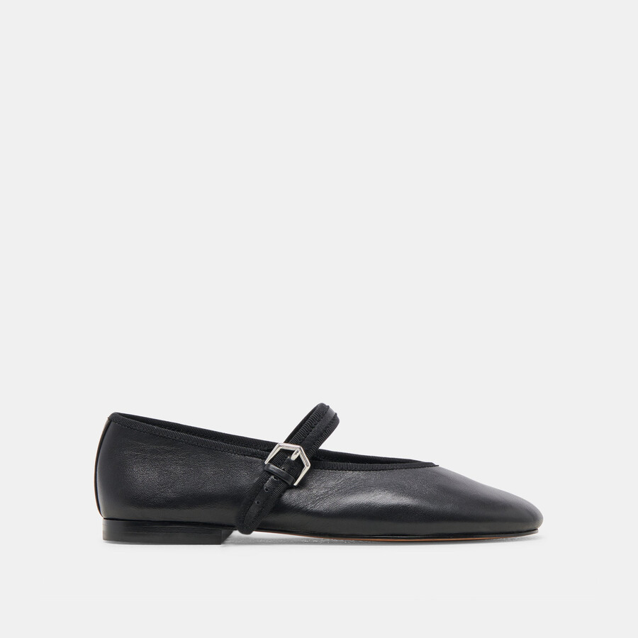ballerine roslyn in pelle nera