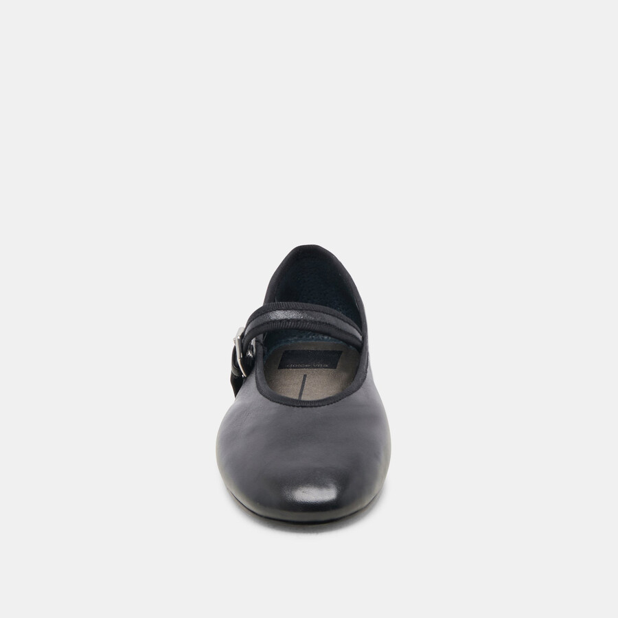 ballerine roslyn in pelle nera