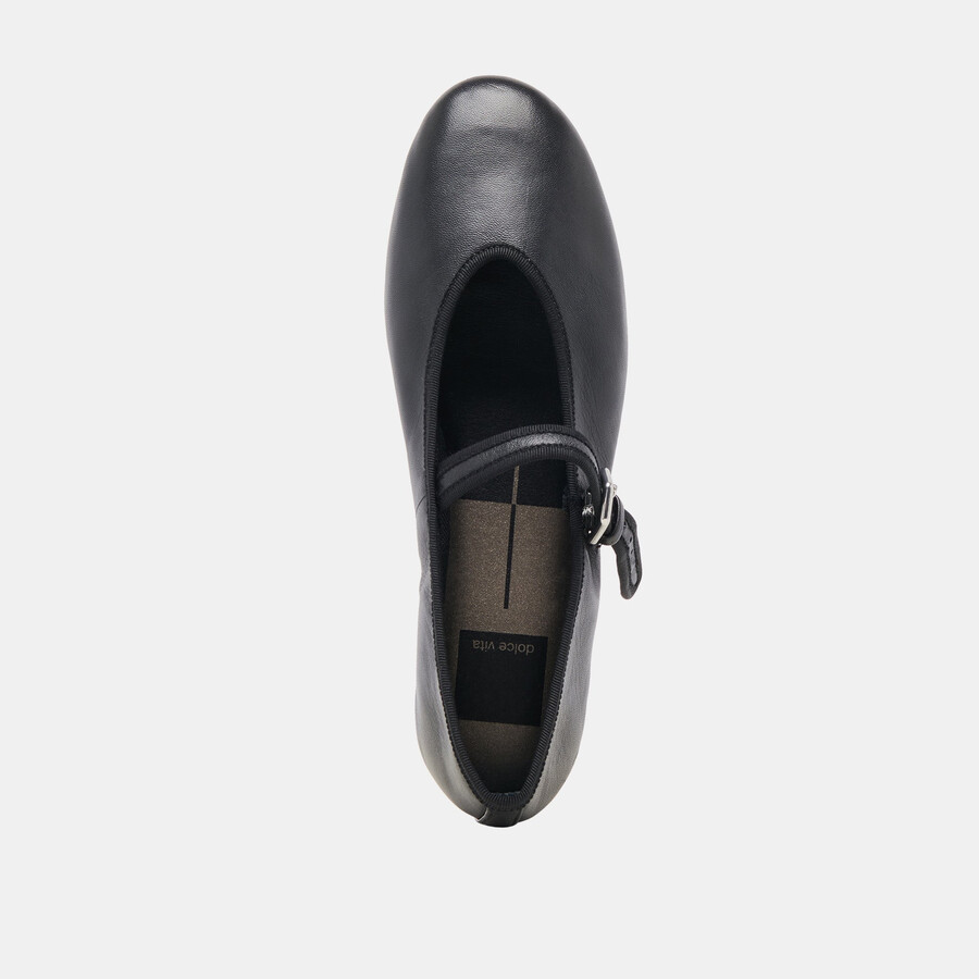 ballerine roslyn in pelle nera