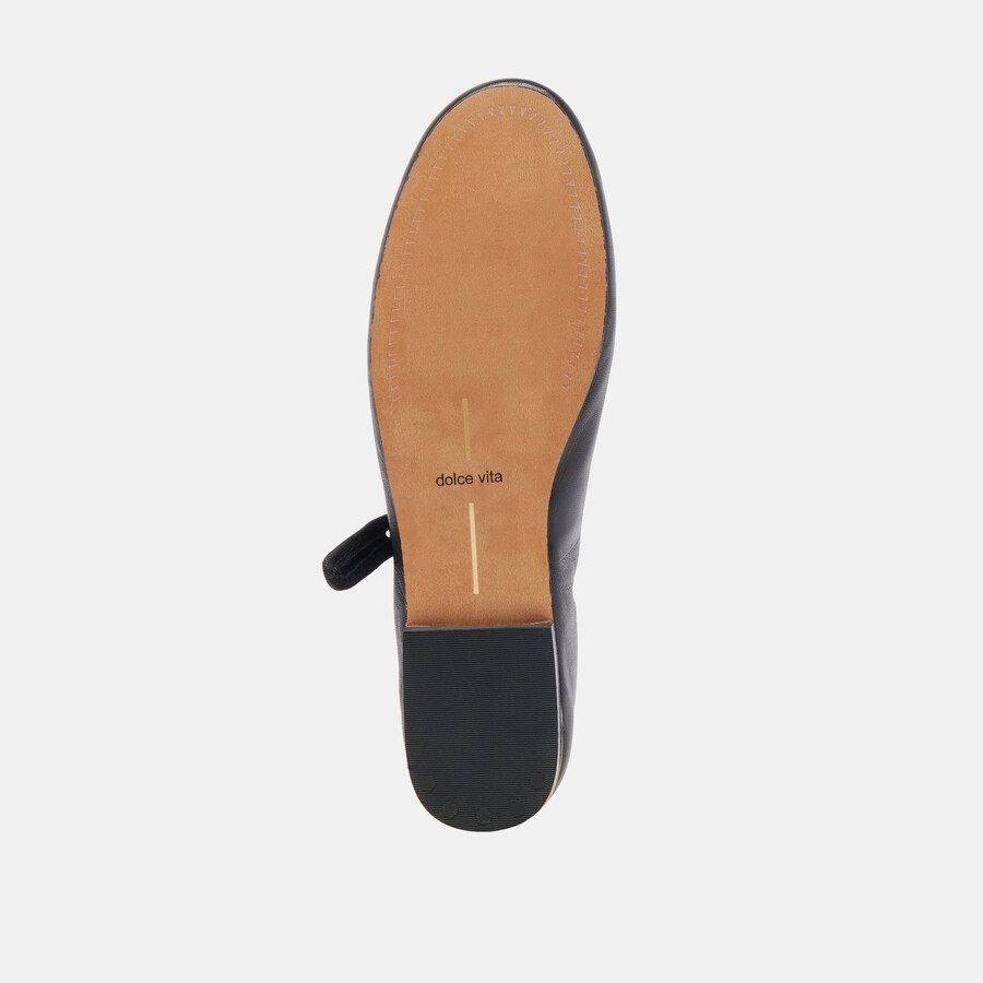 ballerine roslyn in pelle nera