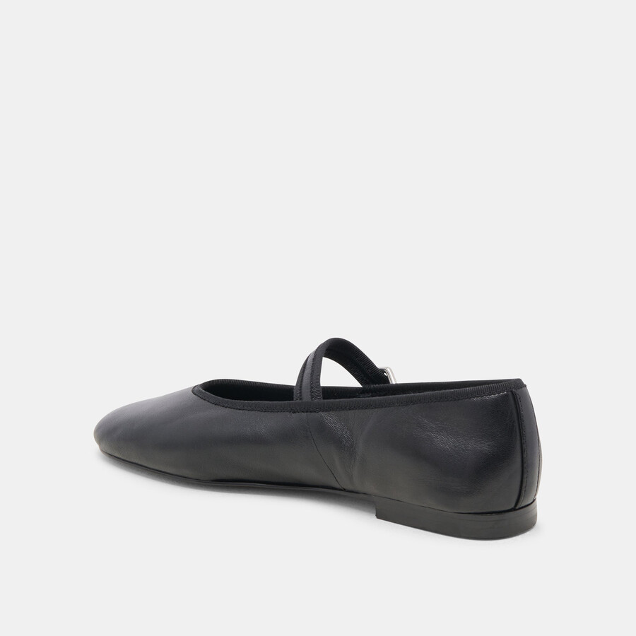 ballerine roslyn in pelle nera