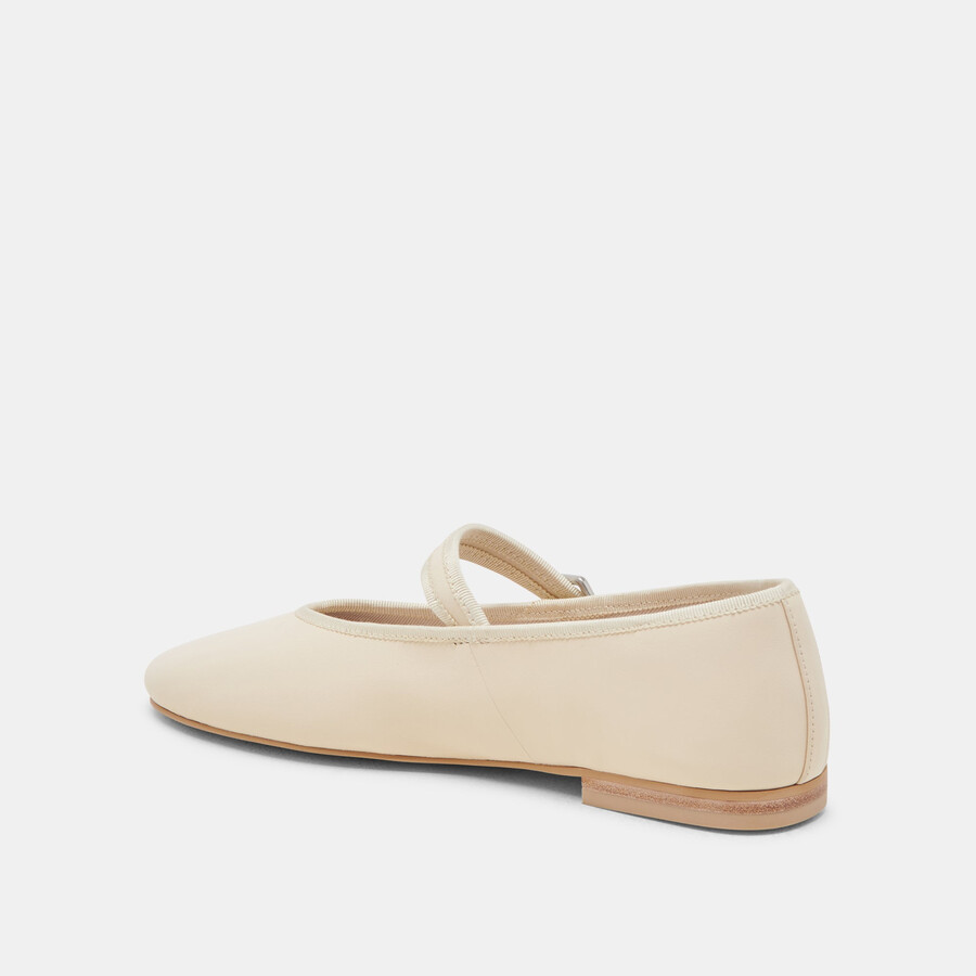 ballerine roslyn in pelle color crema