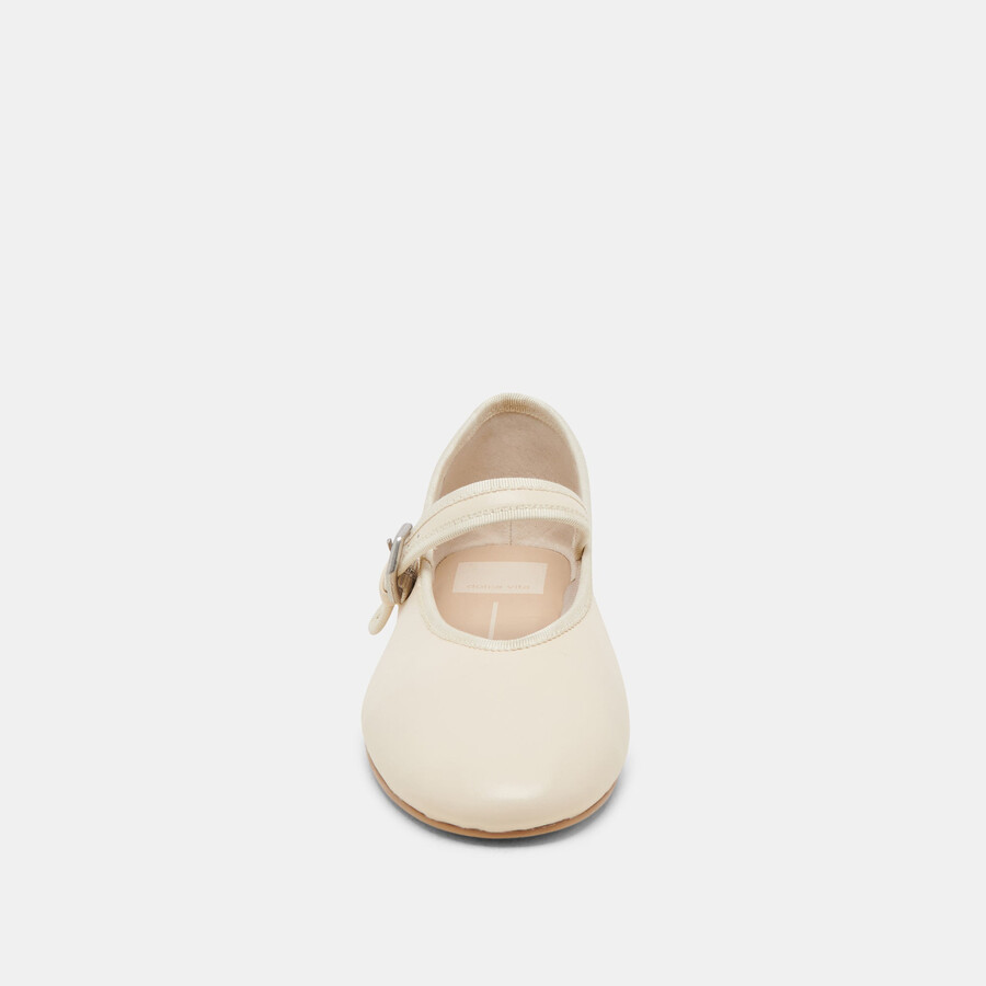 ballerine roslyn in pelle color crema