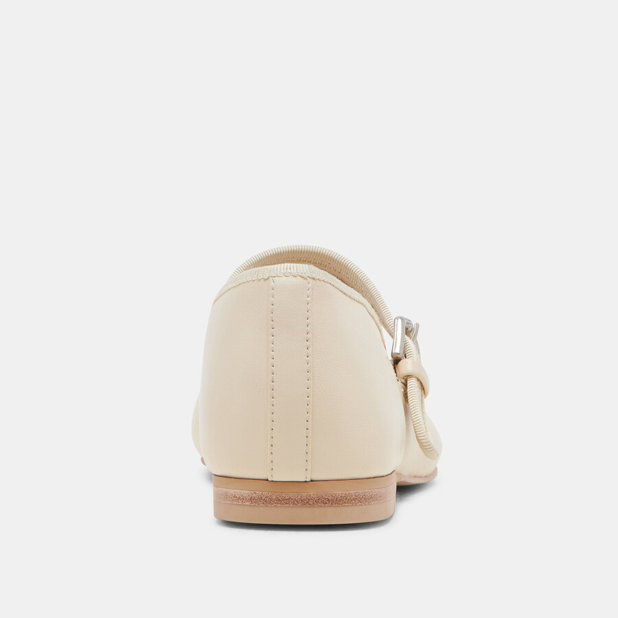 ballerine roslyn in pelle color crema
