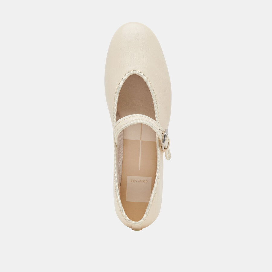 ballerine roslyn in pelle color crema