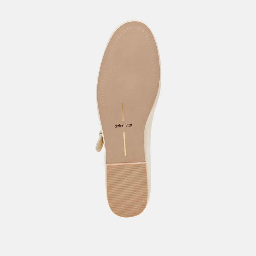ballerine roslyn in pelle color crema