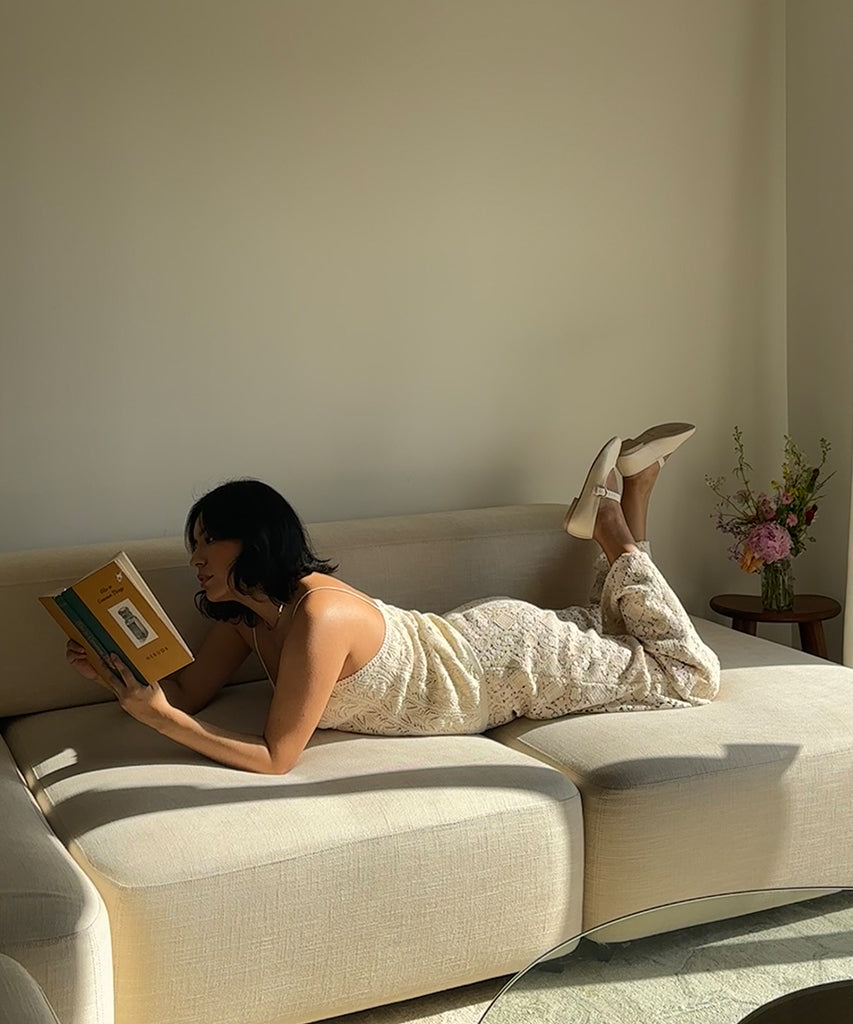 ballerine roslyn in pelle color crema