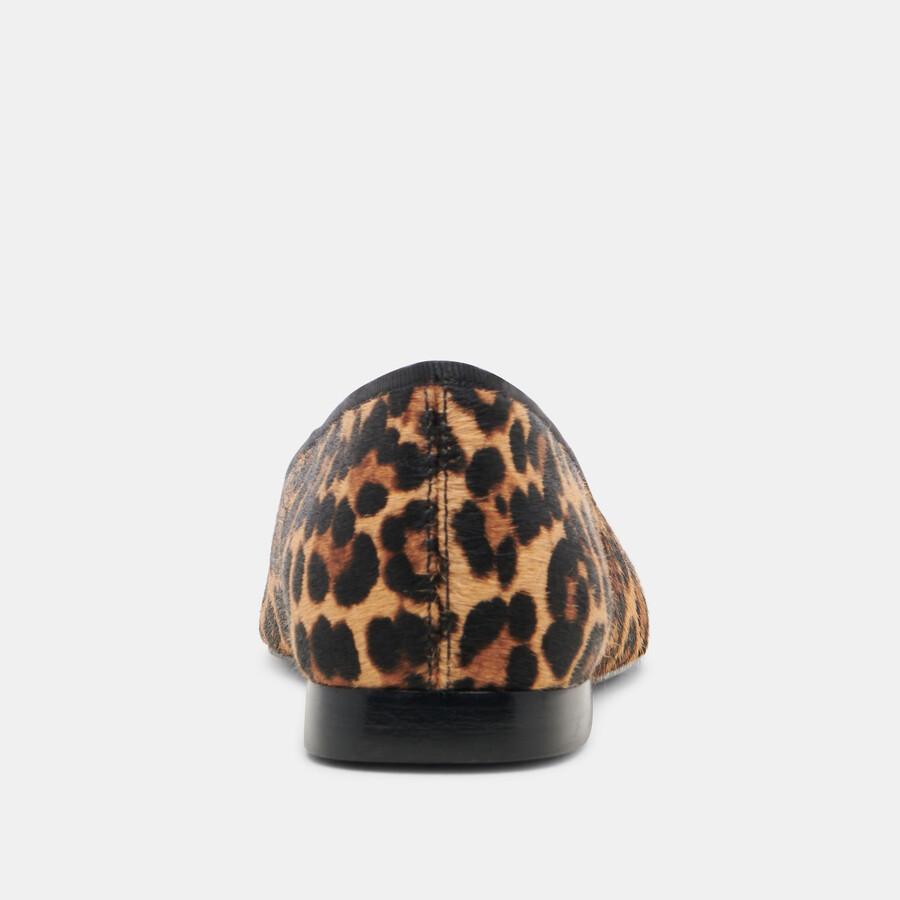 ballerine anisa in pelle di vitello leopardata scura