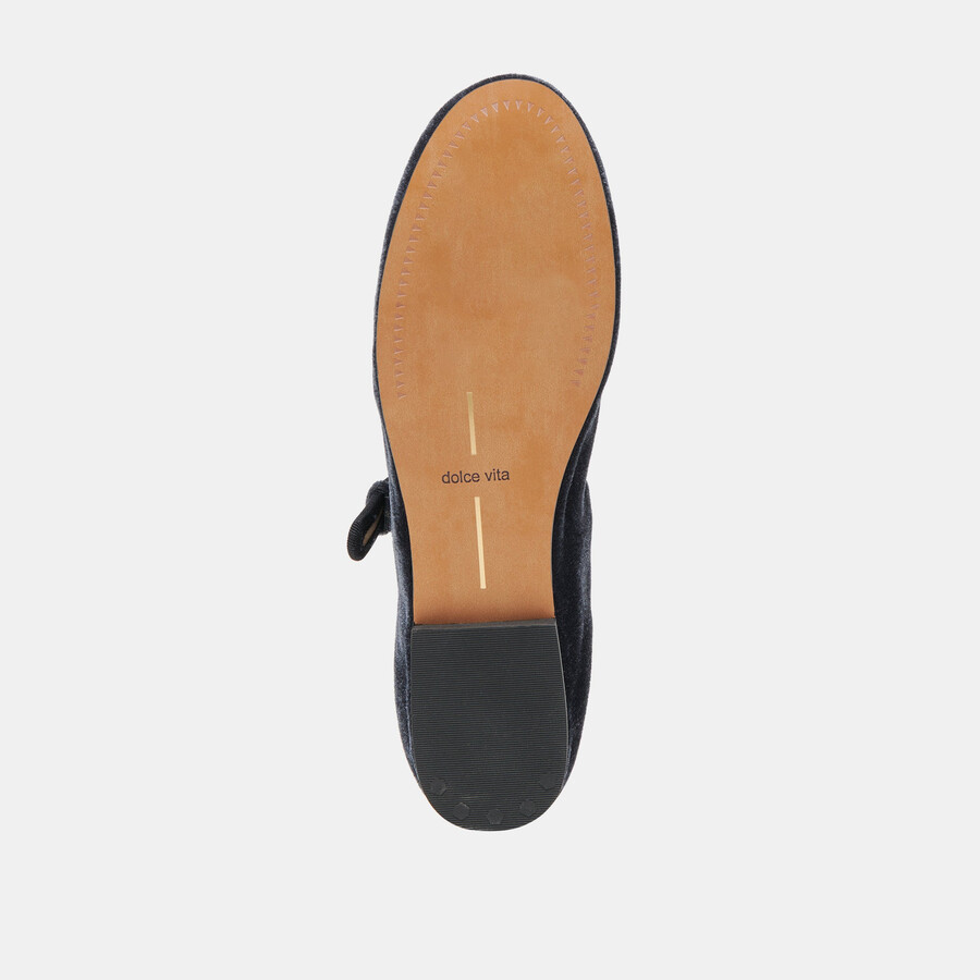 ballerine roslyn in velluto blu polvere