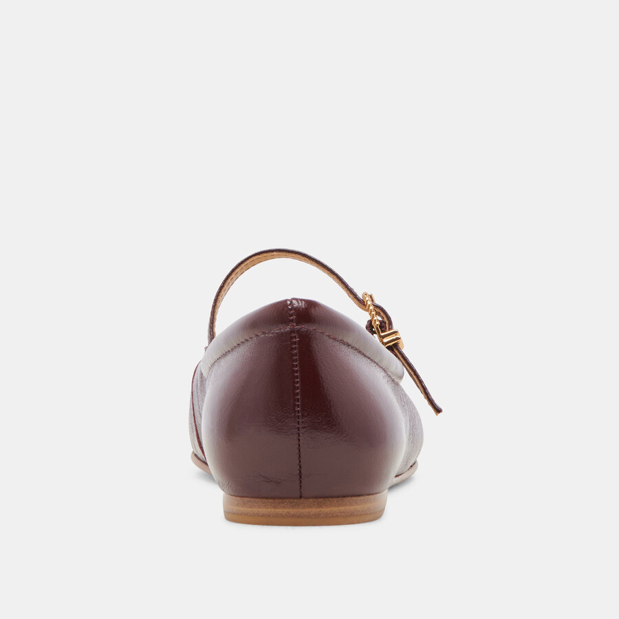 ballerine reyes in vernice stropicciata color mirtillo