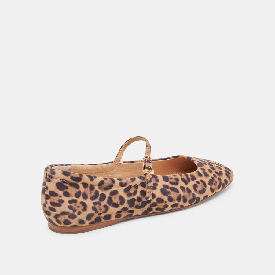 ballerine reyes in pelle scamosciata leopardata scura