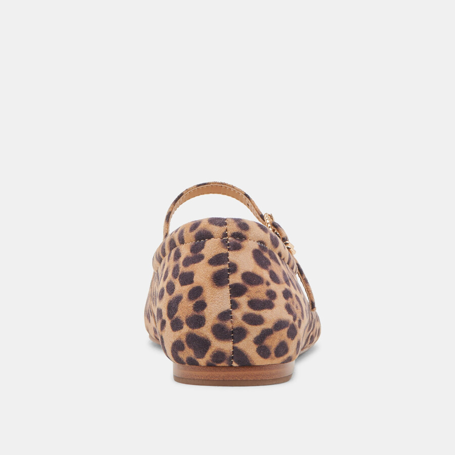 ballerine reyes in pelle scamosciata leopardata scura
