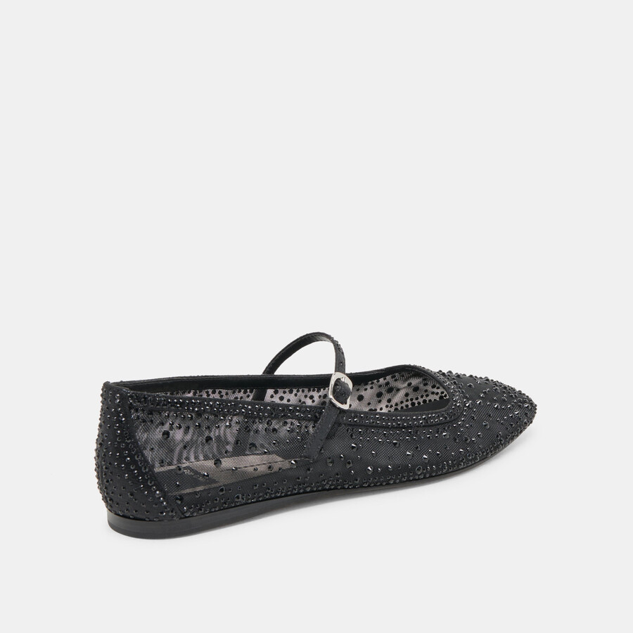 ballerine reyes crystal in rete nera