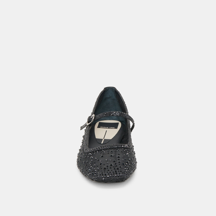 ballerine reyes crystal in rete nera