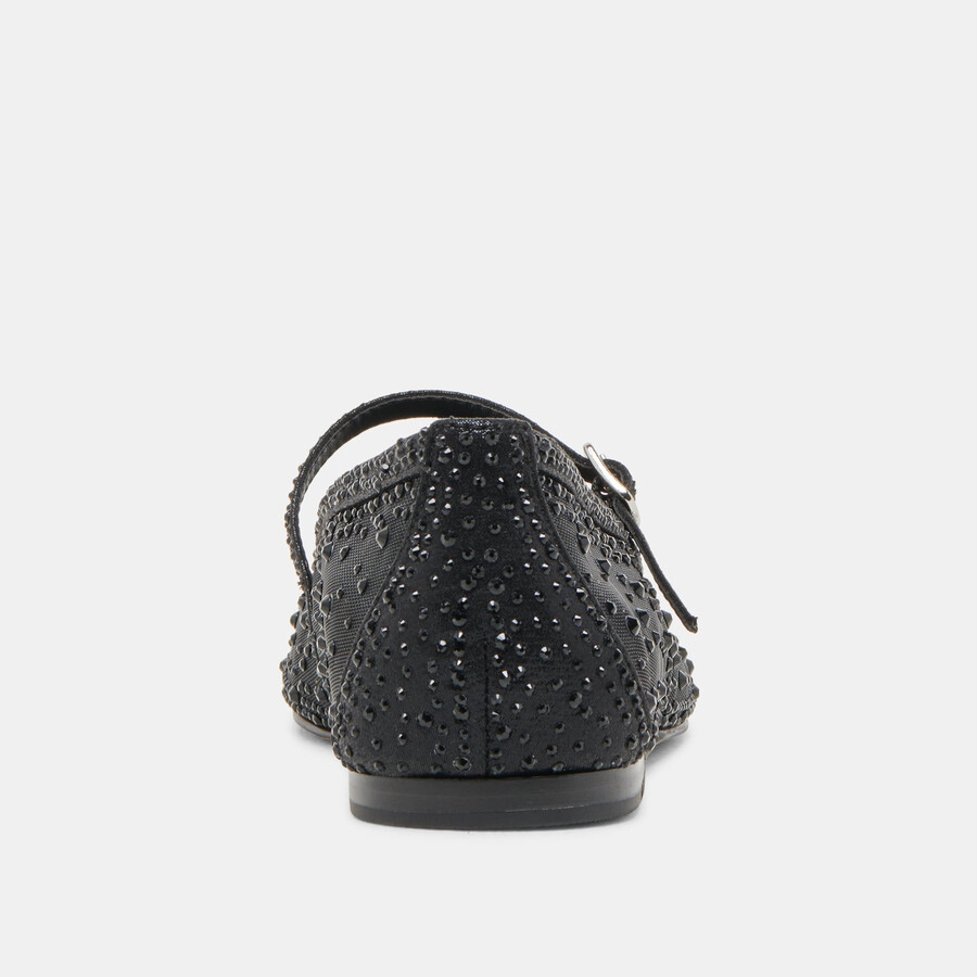 ballerine reyes crystal in rete nera