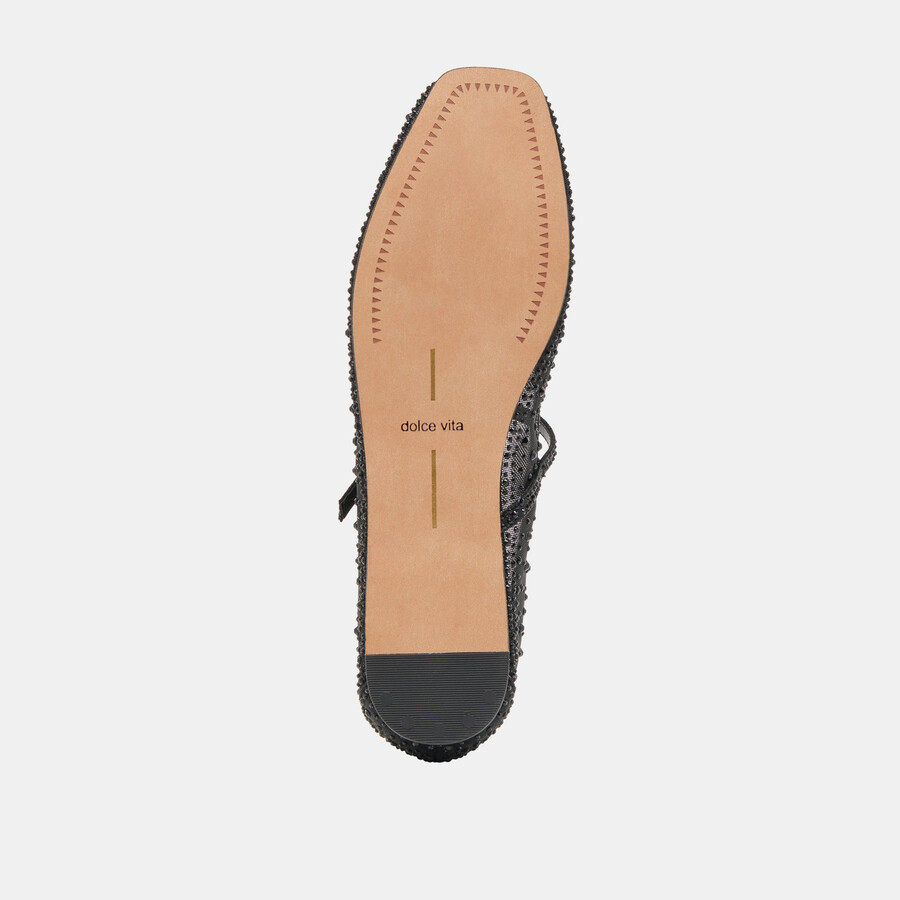 ballerine reyes crystal in rete nera