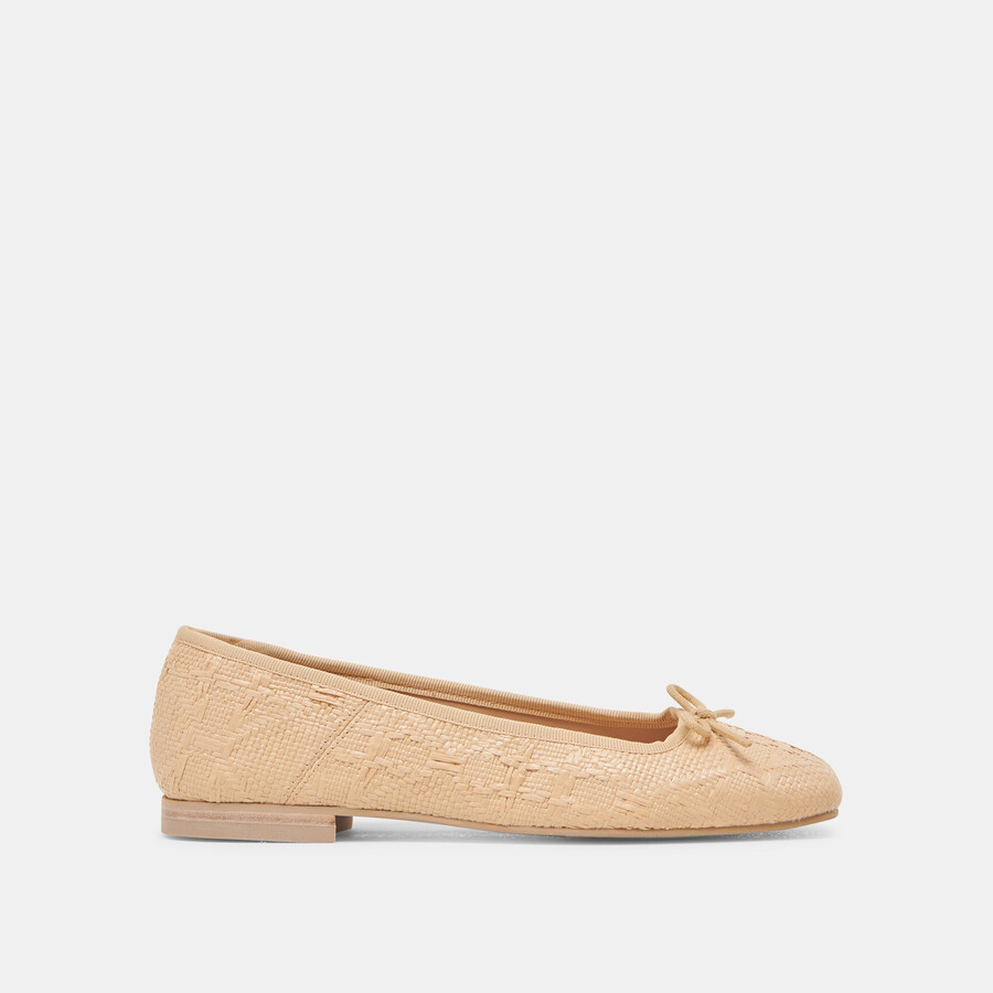 ballerine anisa lt in rafia naturale intrecciata