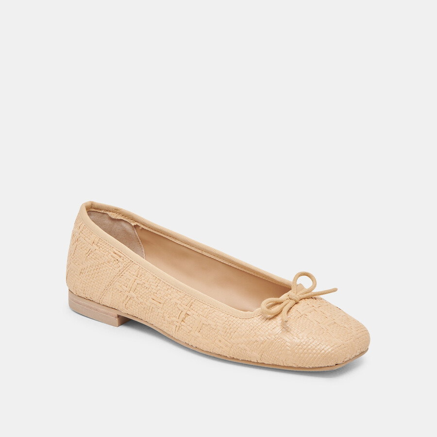 ballerine anisa lt in rafia naturale intrecciata