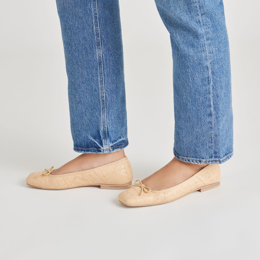 ballerine anisa lt in rafia naturale intrecciata