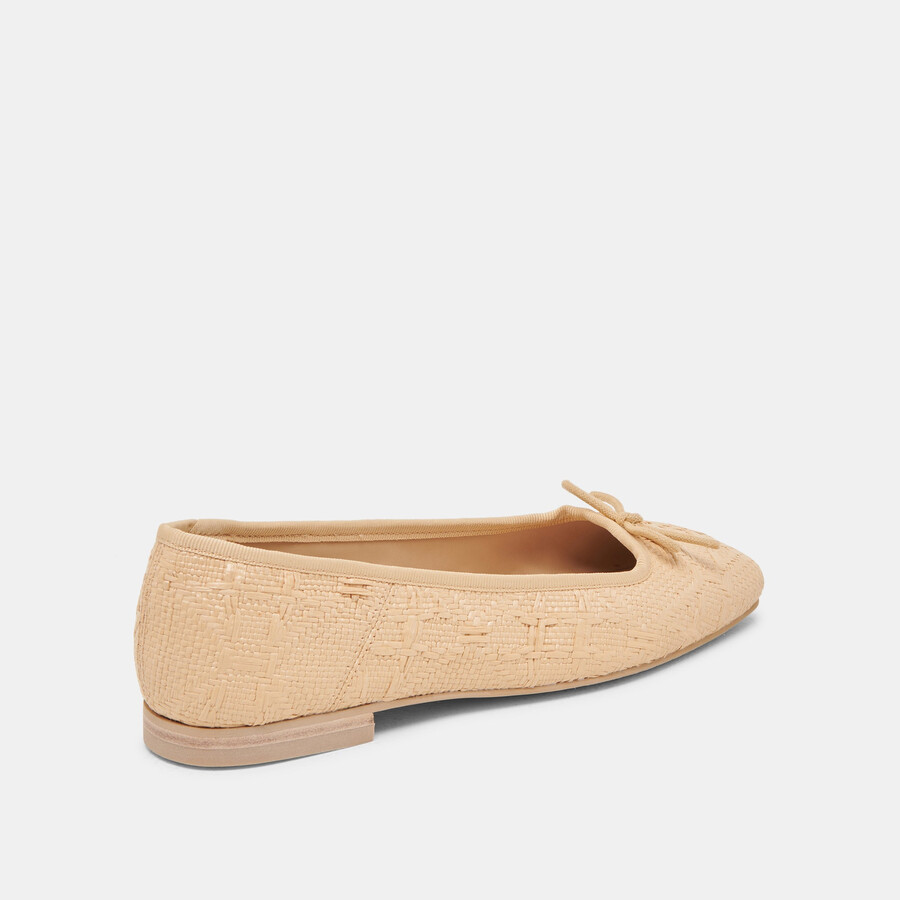 ballerine anisa lt in rafia naturale intrecciata