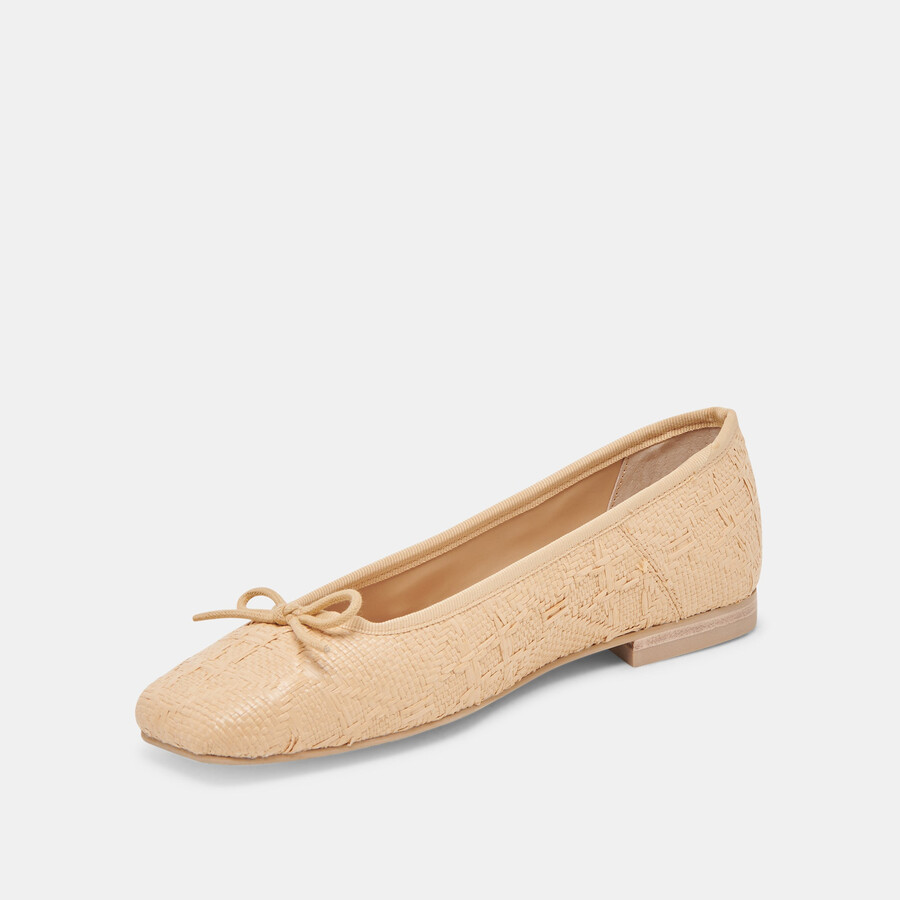 ballerine anisa lt in rafia naturale intrecciata