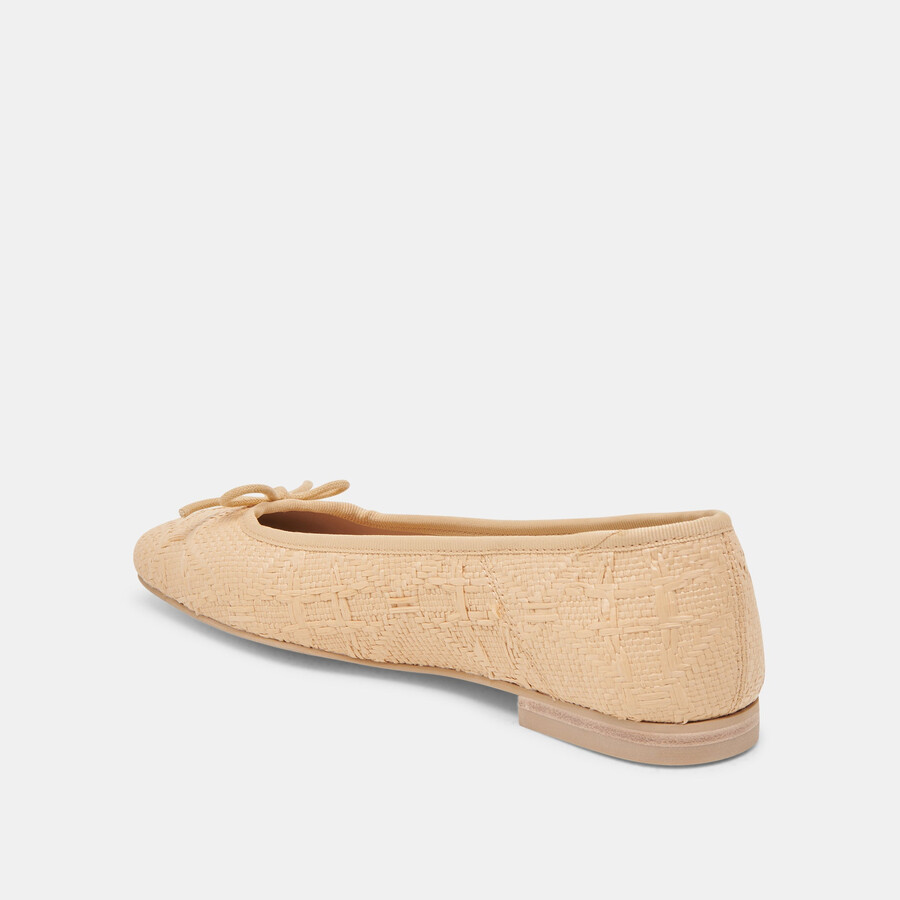 ballerine anisa lt in rafia naturale intrecciata