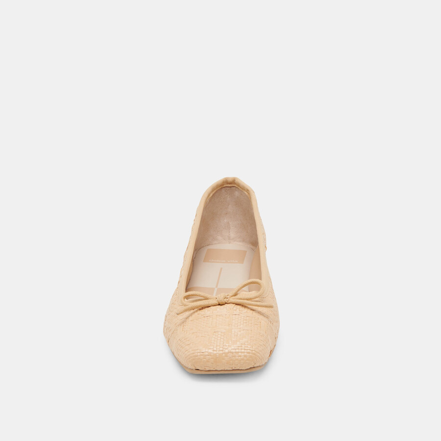 ballerine anisa lt in rafia naturale intrecciata