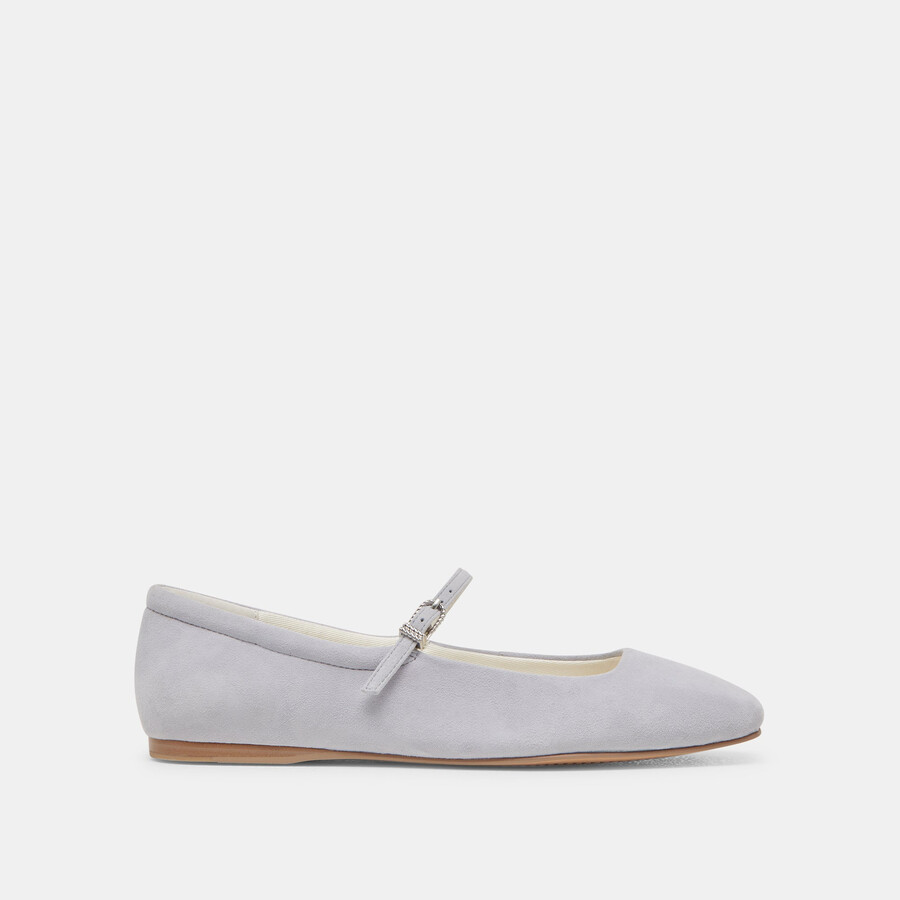 ballerine reyes in pelle scamosciata blu polvere