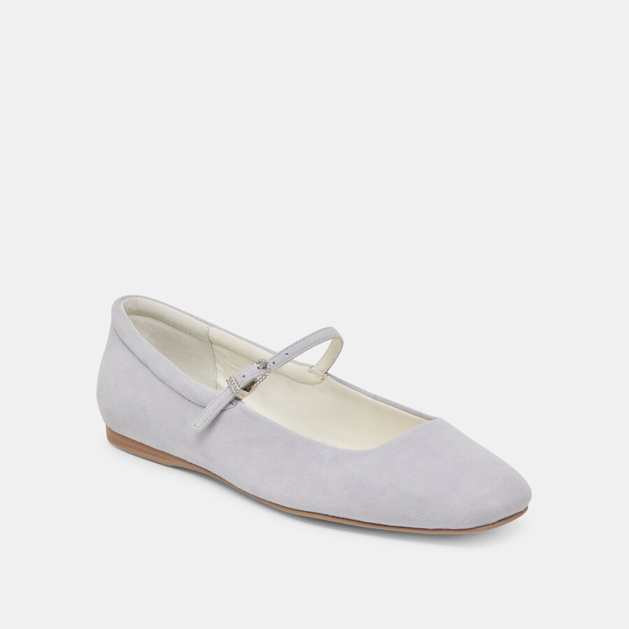 ballerine reyes in pelle scamosciata blu polvere