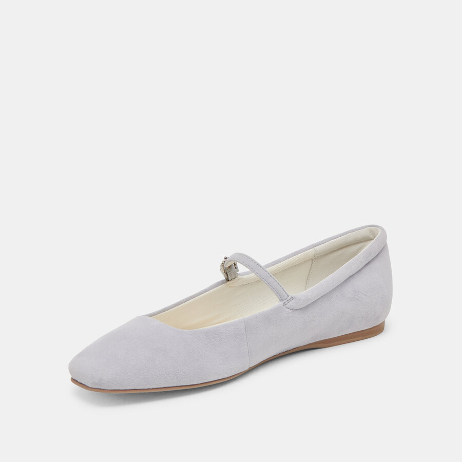 ballerine reyes in pelle scamosciata blu polvere