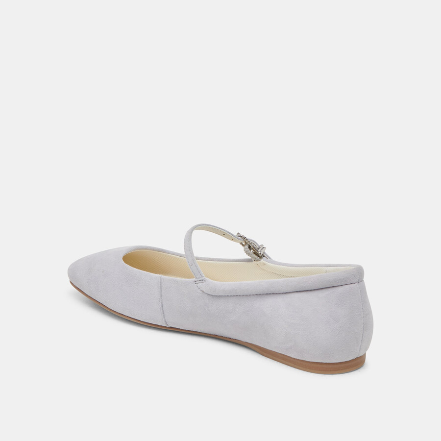 ballerine reyes in pelle scamosciata blu polvere