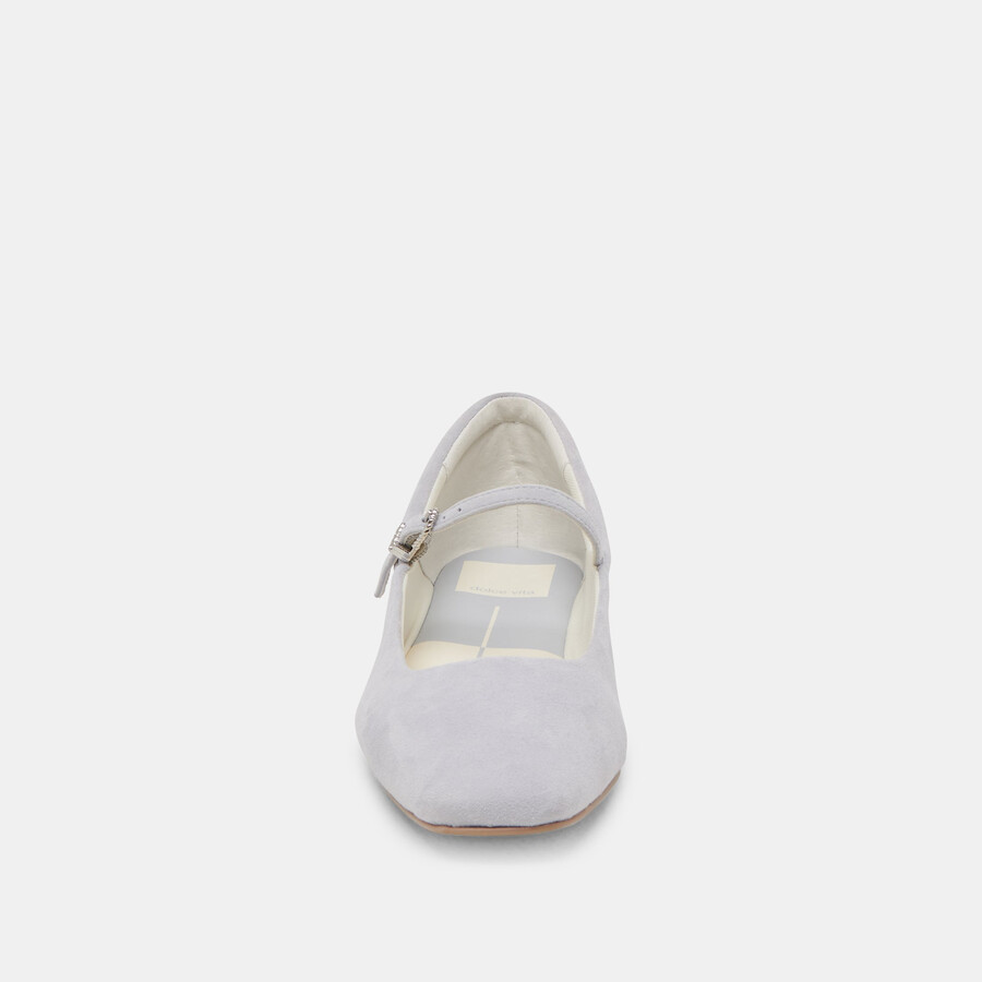 ballerine reyes in pelle scamosciata blu polvere