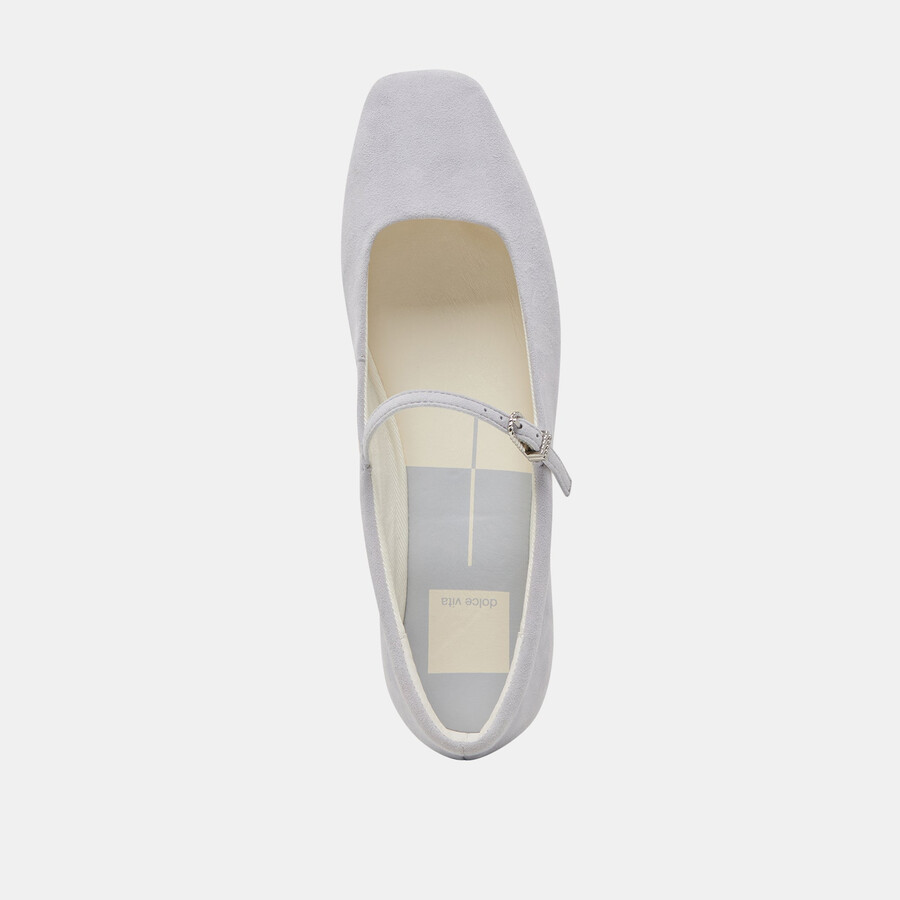 ballerine reyes in pelle scamosciata blu polvere