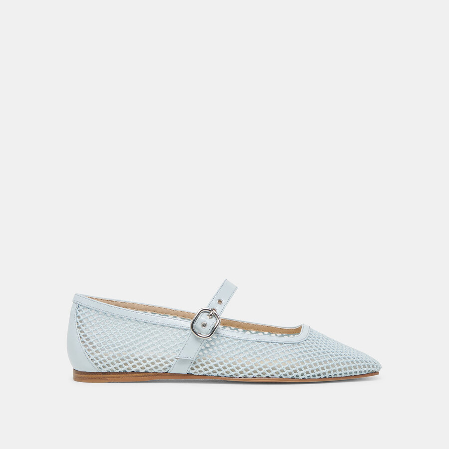 ballerine rodni mesh in maglia azzurra