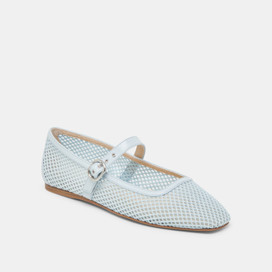 ballerine rodni mesh in maglia azzurra