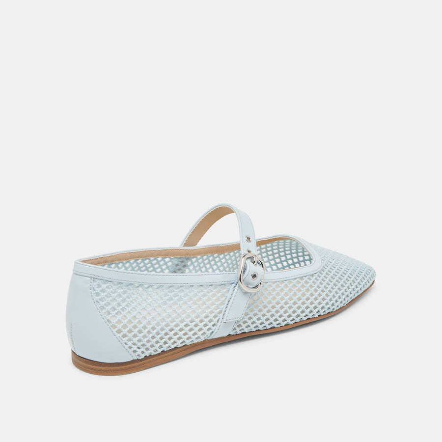 ballerine rodni mesh in maglia azzurra