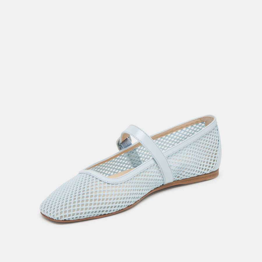 ballerine rodni mesh in maglia azzurra