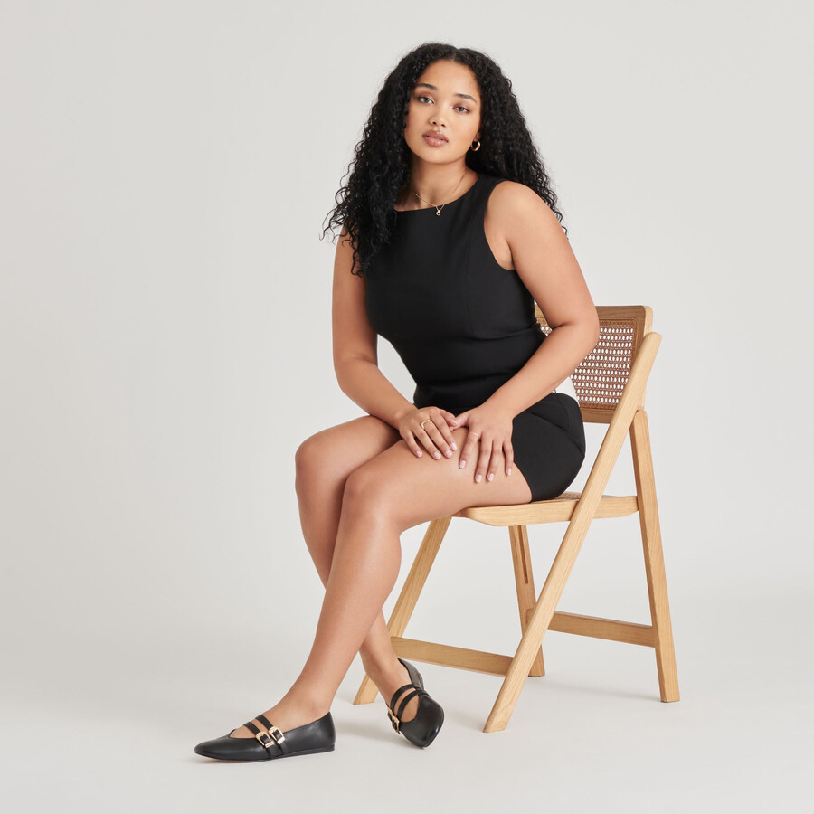 ballerine baylee in pelle nera