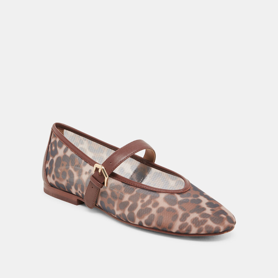 ballerine roslyn in rete leopardata