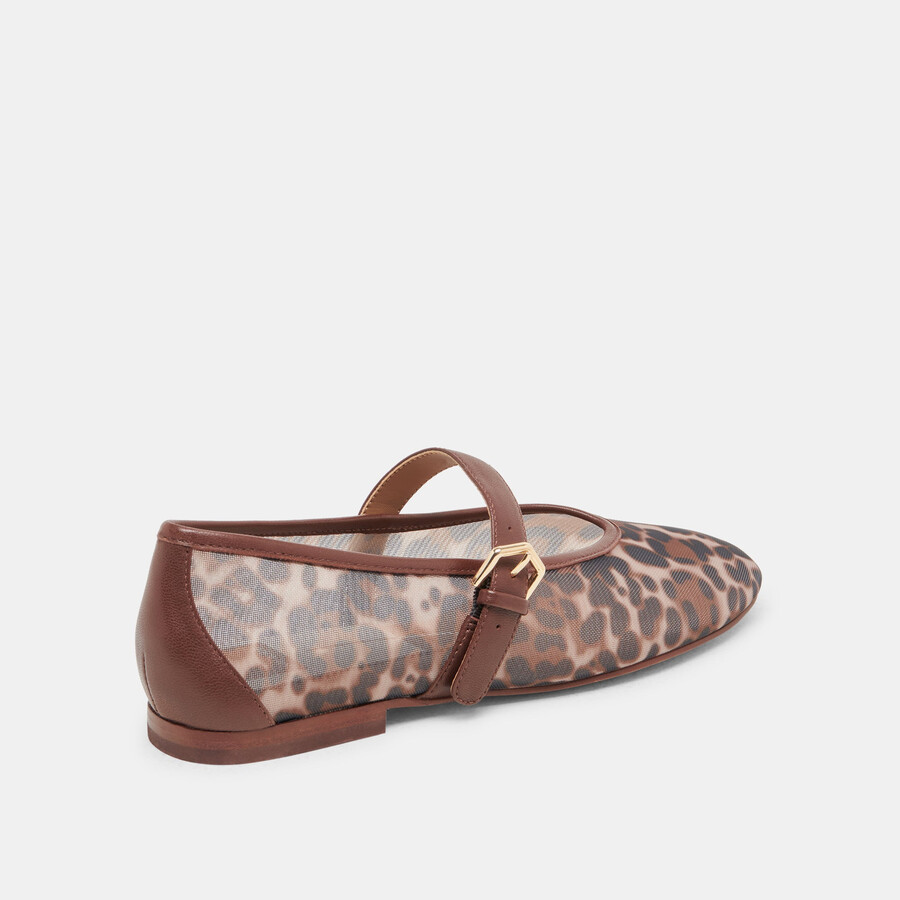 ballerine roslyn in rete leopardata