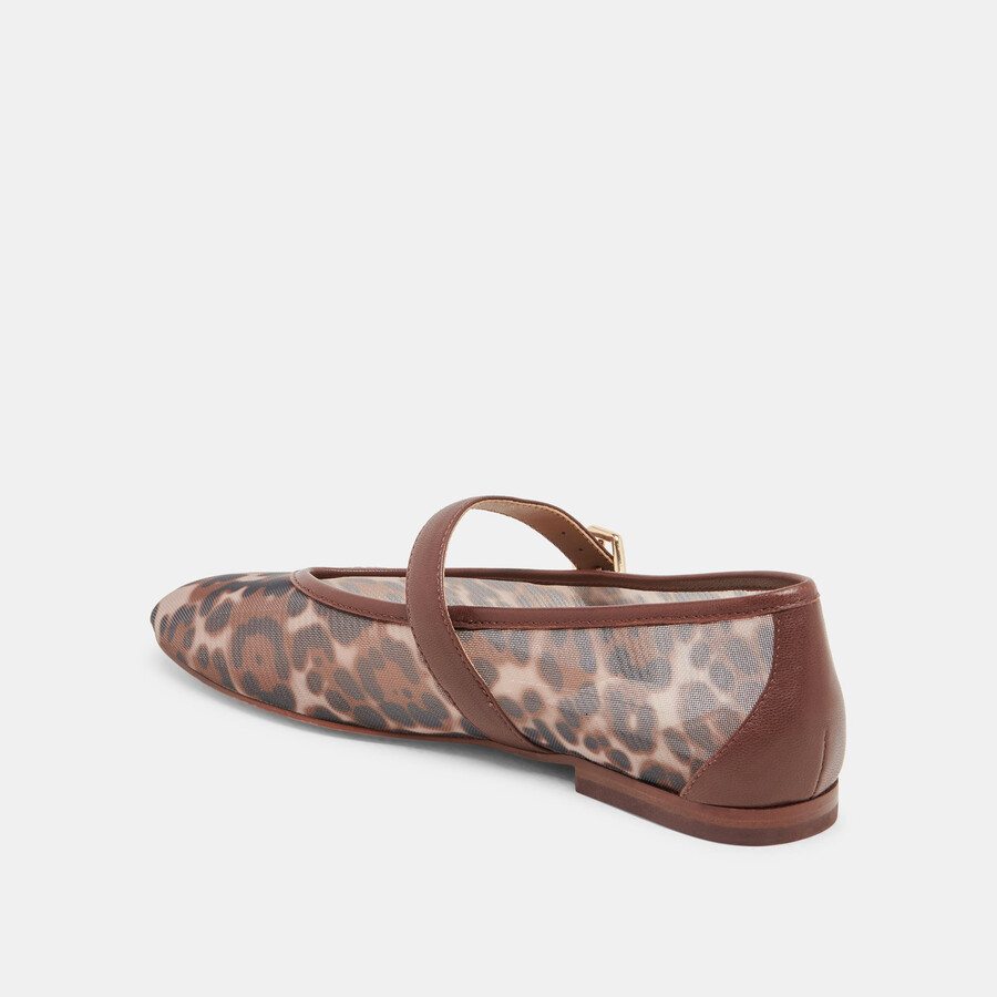 ballerine roslyn in rete leopardata