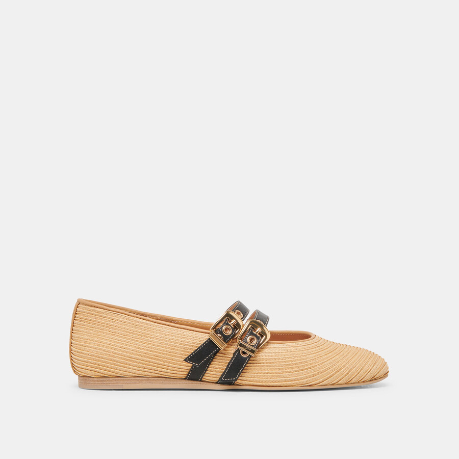 ballerine baylee in rafia naturale