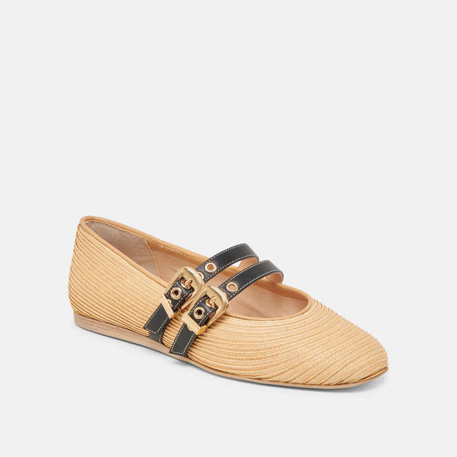ballerine baylee in rafia naturale