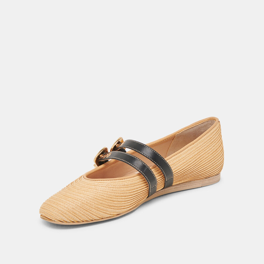 ballerine baylee in rafia naturale