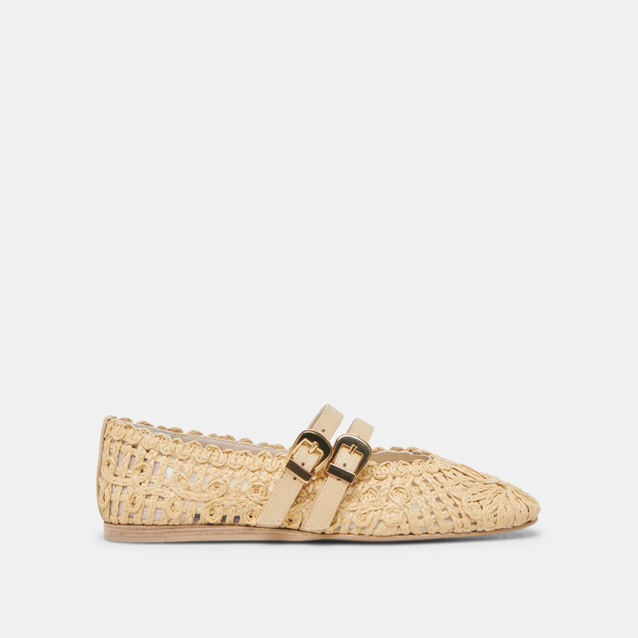 ballerine baylee sunflower lt natural macramè