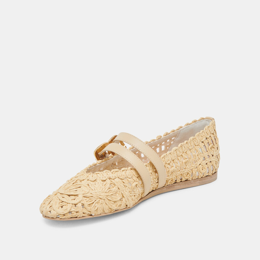 ballerine baylee sunflower lt natural macramè